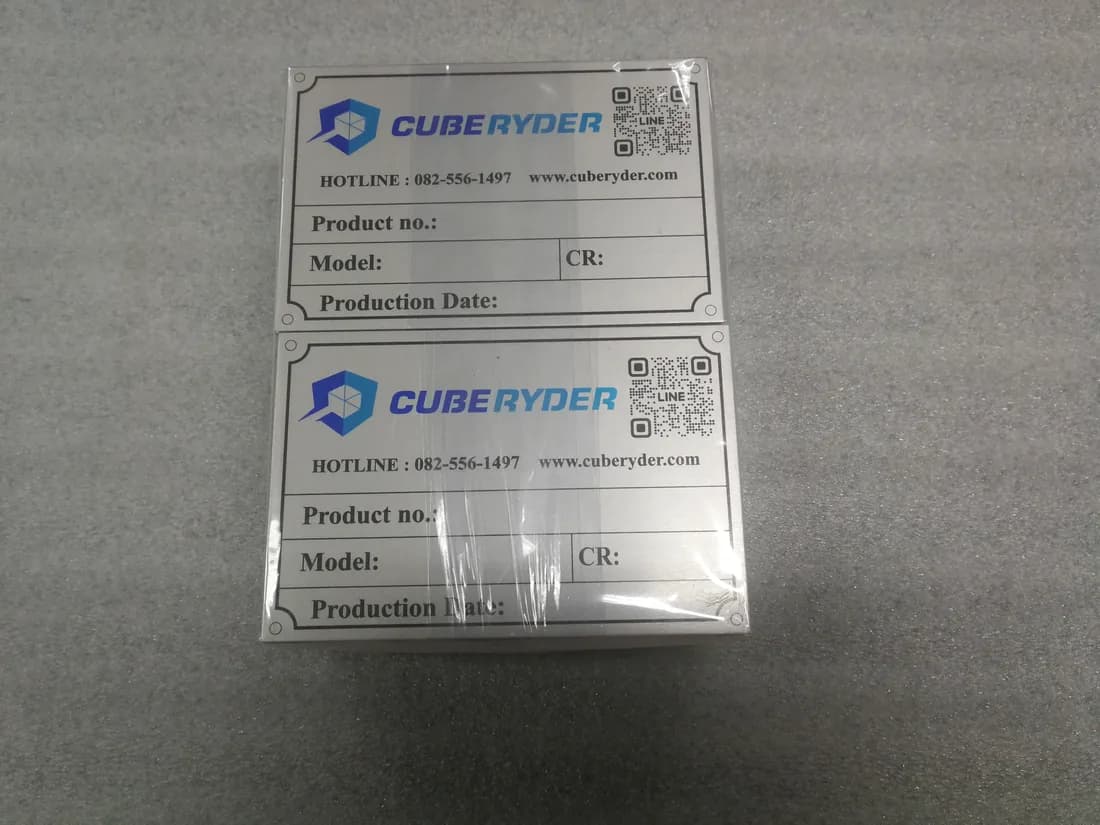 ป้ายสเปคเครื่องจักร (Machine Spec Plate)