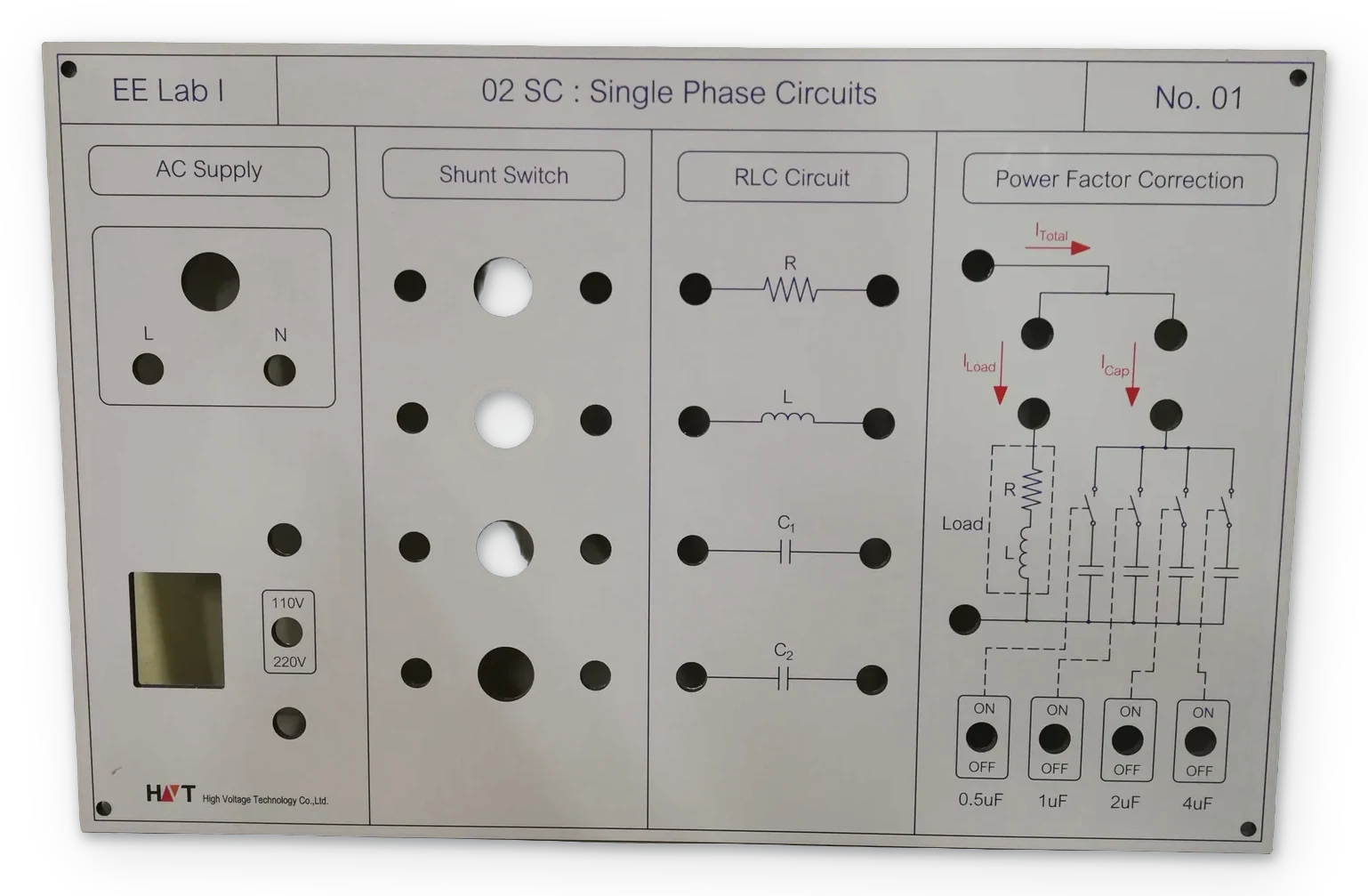 Mimic Board / Annunciator / แผนผังอุตสาหกรรม — อลูมิเนียม · พิมพ์ UV